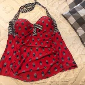 Target Brand Pineapple Print Tankini